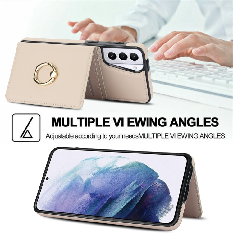 For Samsung Galaxy S21 5G RFID Anti-theft Card Ring Holder Phone Case