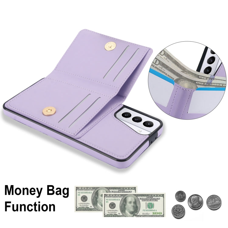 For Samsung Galaxy S21 5G RFID Anti-theft Card Ring Holder Phone Case