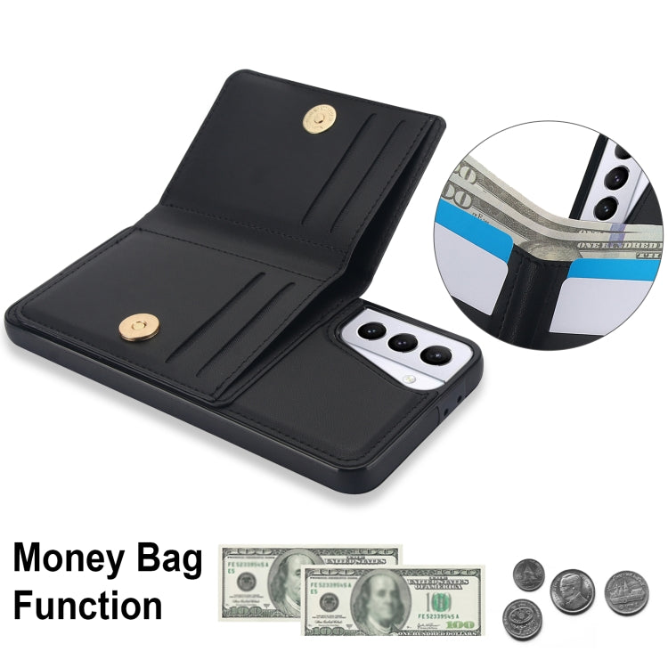 For Samsung Galaxy S21 FE 5G RFID Anti-theft Card Ring Holder Phone Case
