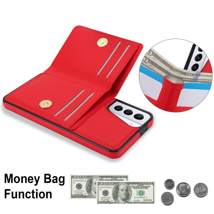 For Samsung Galaxy S21 FE 5G RFID Anti-theft Card Ring Holder Phone Case