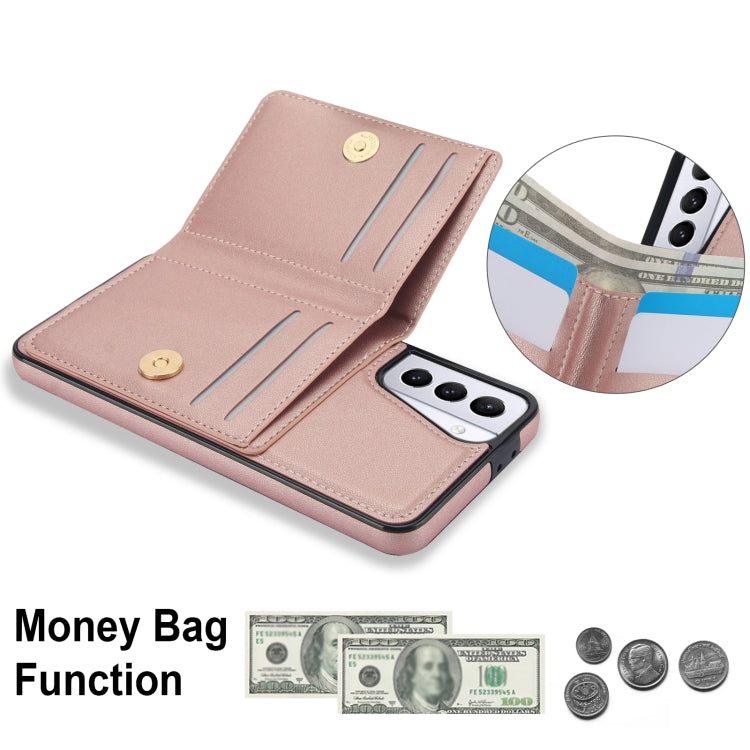 For Samsung Galaxy S21 FE 5G RFID Anti-theft Card Ring Holder Phone Case