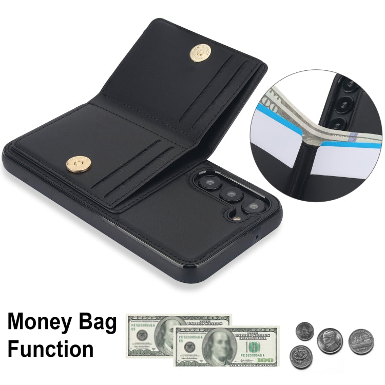 For Samsung Galaxy S22 5G RFID Anti-theft Card Ring Holder Phone Case
