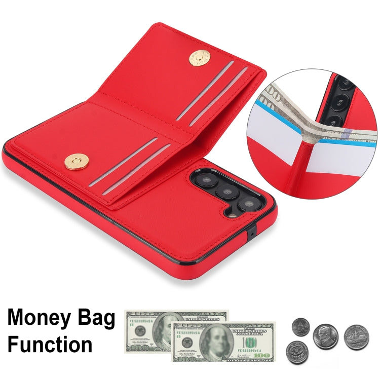 For Samsung Galaxy S22 5G RFID Anti-theft Card Ring Holder Phone Case