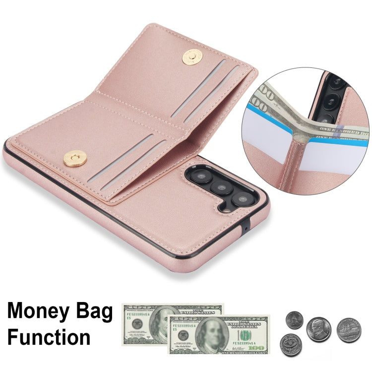 For Samsung Galaxy S22 5G RFID Anti-theft Card Ring Holder Phone Case