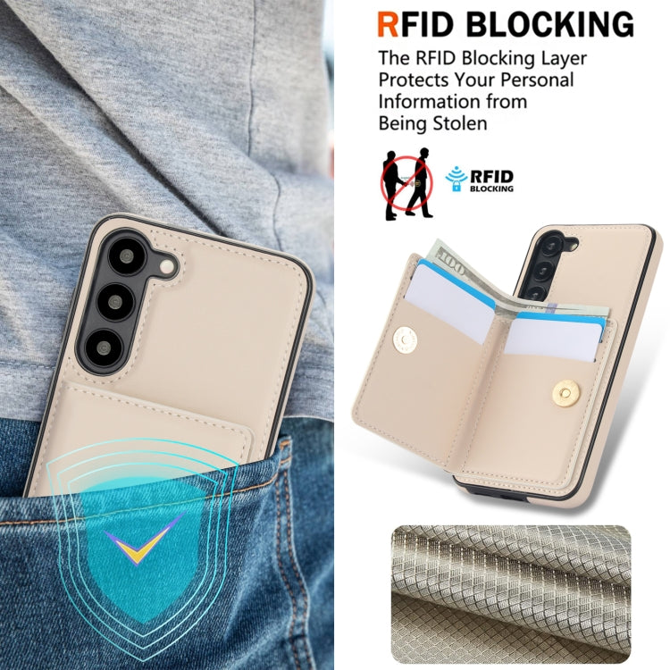 For Samsung Galaxy S23 5G RFID Anti-theft Card Ring Holder Phone Case