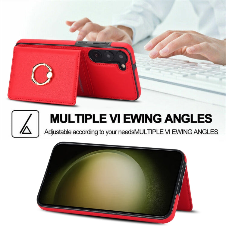For Samsung Galaxy S23 5G RFID Anti-theft Card Ring Holder Phone Case