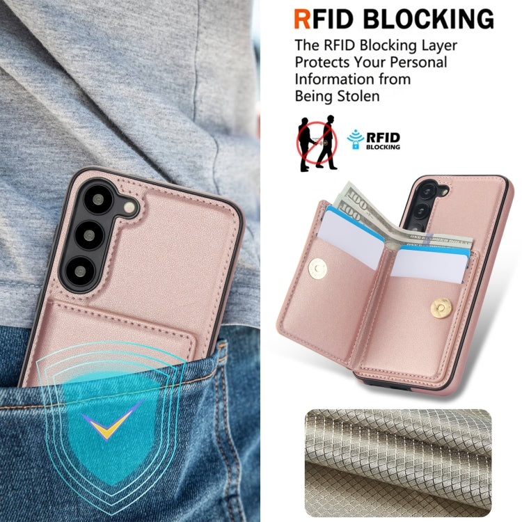 For Samsung Galaxy S23 5G RFID Anti-theft Card Ring Holder Phone Case