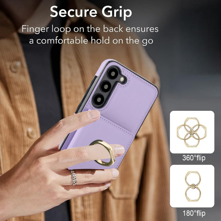For Samsung Galaxy S23 5G RFID Anti-theft Card Ring Holder Phone Case