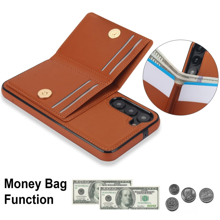 For Samsung Galaxy S23 5G RFID Anti-theft Card Ring Holder Phone Case