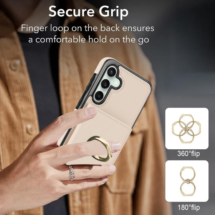 For Samsung Galaxy S23 FE 5G RFID Anti-theft Card Ring Holder Phone Case