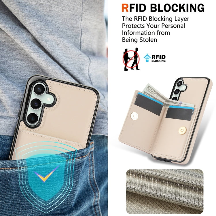 For Samsung Galaxy S23 FE 5G RFID Anti-theft Card Ring Holder Phone Case