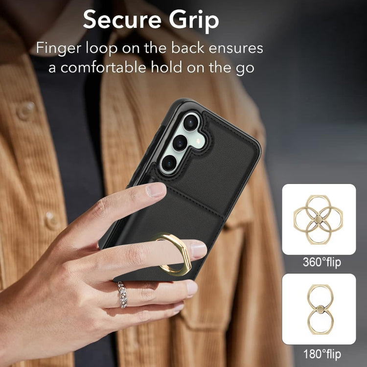 For Samsung Galaxy S23 FE 5G RFID Anti-theft Card Ring Holder Phone Case