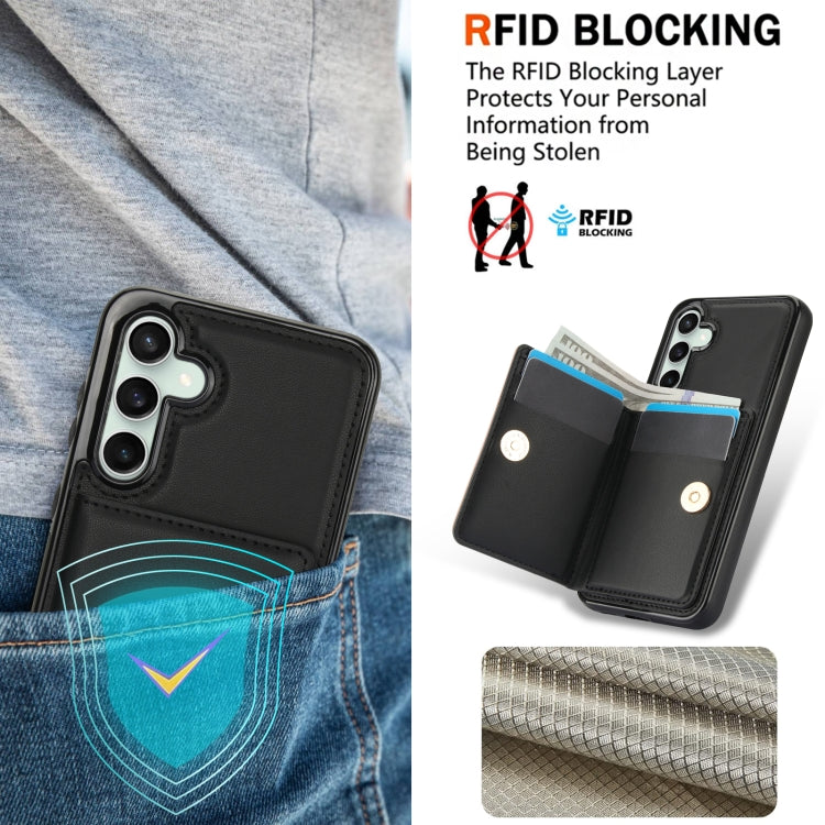 For Samsung Galaxy S23 FE 5G RFID Anti-theft Card Ring Holder Phone Case