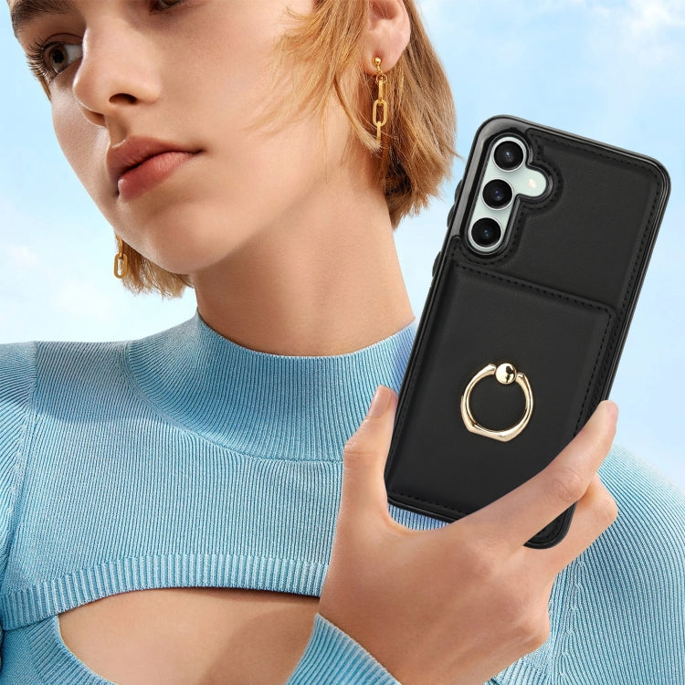 For Samsung Galaxy S23 FE 5G RFID Anti-theft Card Ring Holder Phone Case