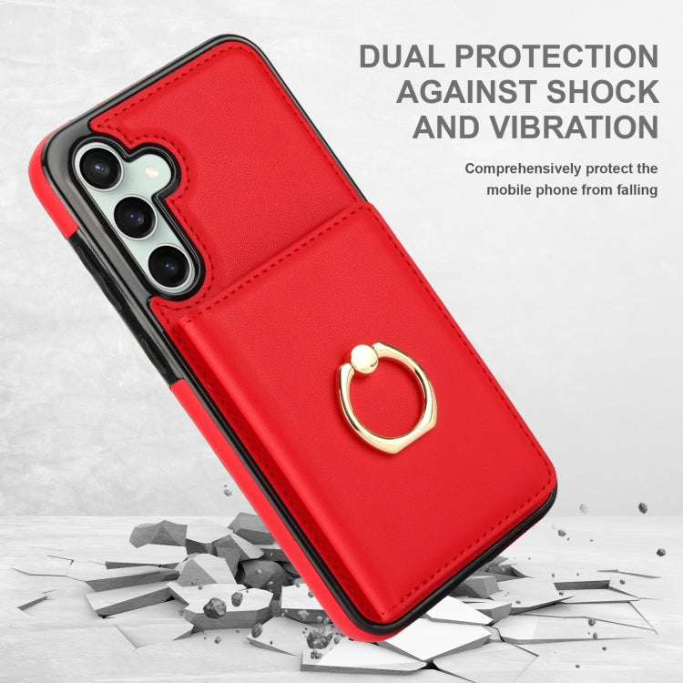 For Samsung Galaxy S23 FE 5G RFID Anti-theft Card Ring Holder Phone Case