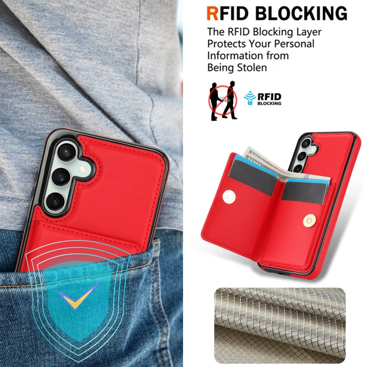 For Samsung Galaxy S23 FE 5G RFID Anti-theft Card Ring Holder Phone Case