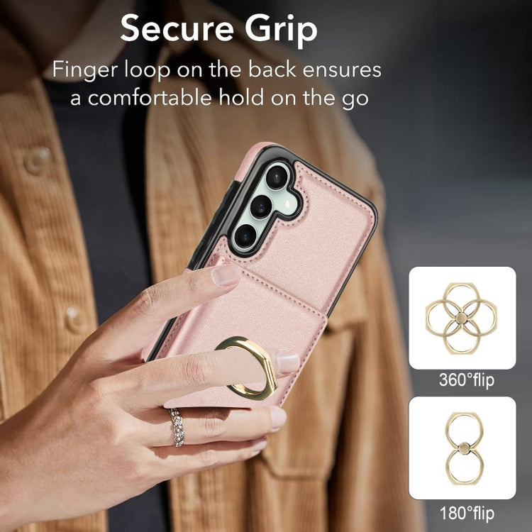 For Samsung Galaxy S23 FE 5G RFID Anti-theft Card Ring Holder Phone Case