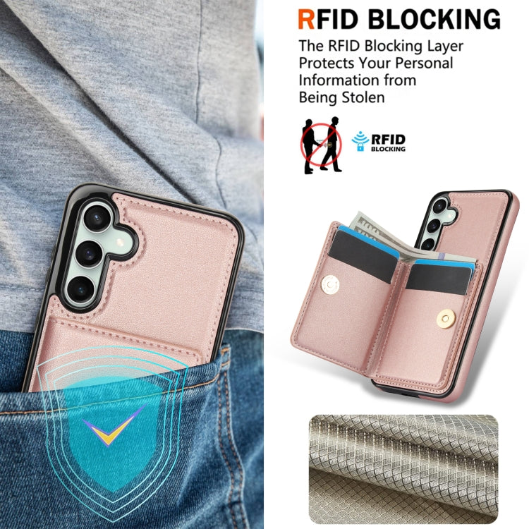 For Samsung Galaxy S23 FE 5G RFID Anti-theft Card Ring Holder Phone Case