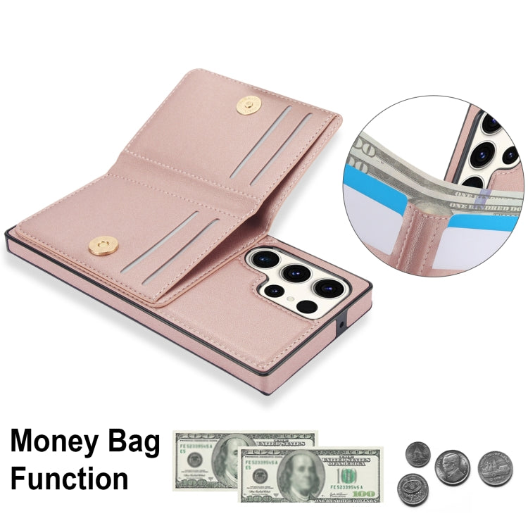 For Samsung Galaxy S23 Ultra 5G RFID Anti-theft Card Ring Holder Phone Case