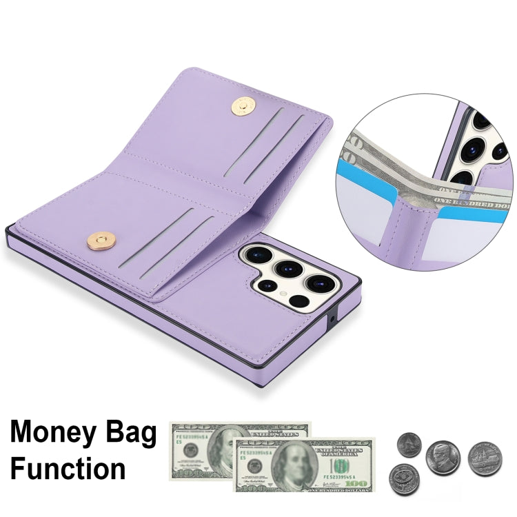 For Samsung Galaxy S23 Ultra 5G RFID Anti-theft Card Ring Holder Phone Case