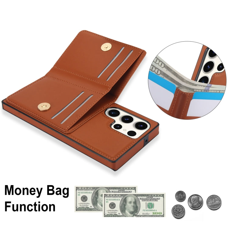 For Samsung Galaxy S23 Ultra 5G RFID Anti-theft Card Ring Holder Phone Case