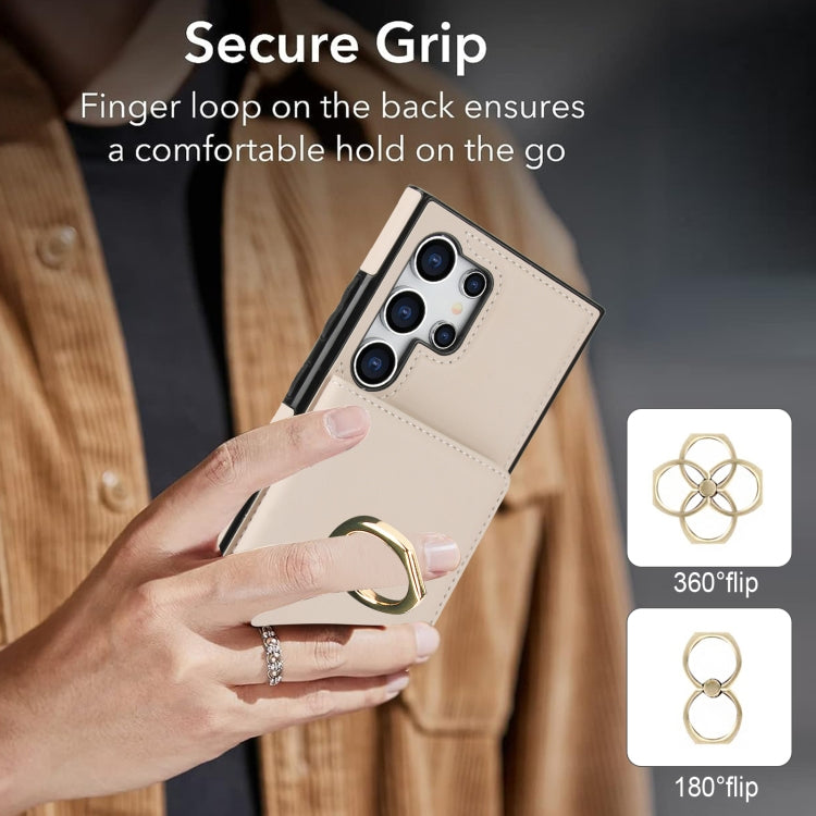 For Samsung Galaxy S24 Ultra 5G RFID Anti-theft Card Ring Holder Phone Case