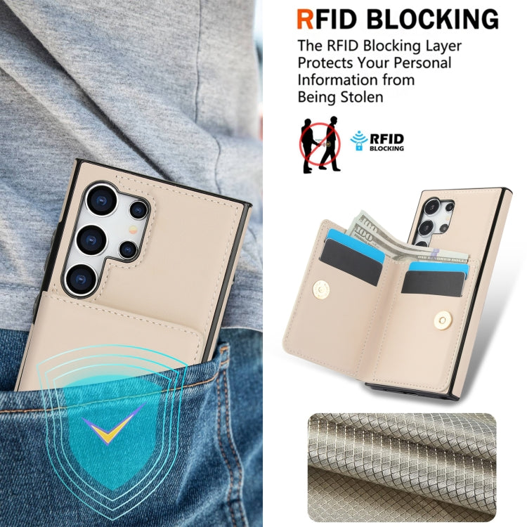 For Samsung Galaxy S24 Ultra 5G RFID Anti-theft Card Ring Holder Phone Case