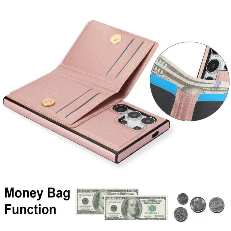 For Samsung Galaxy S24 Ultra 5G RFID Anti-theft Card Ring Holder Phone Case