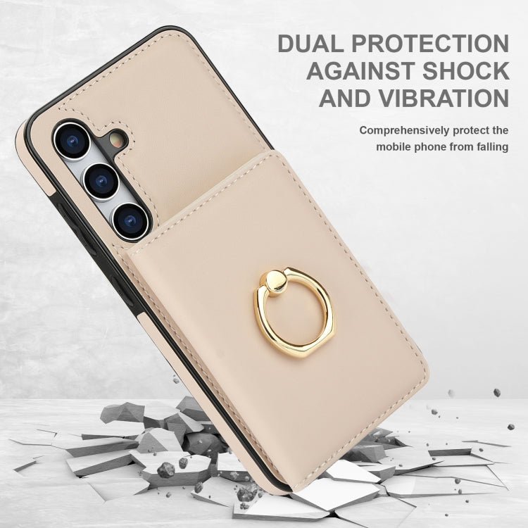 For Samsung Galaxy S24+ 5G RFID Anti-theft Card Ring Holder Phone Case