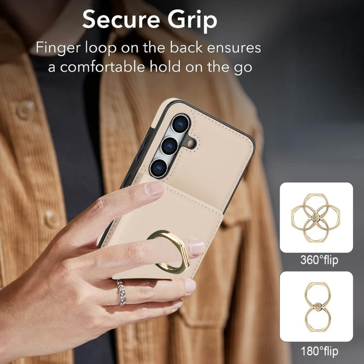 For Samsung Galaxy S24+ 5G RFID Anti-theft Card Ring Holder Phone Case