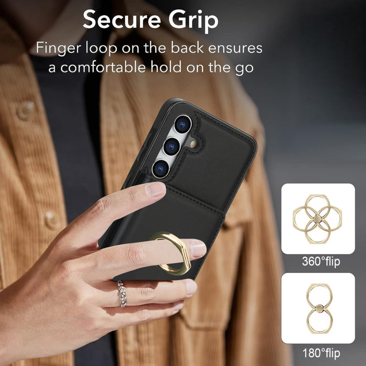 For Samsung Galaxy S24+ 5G RFID Anti-theft Card Ring Holder Phone Case