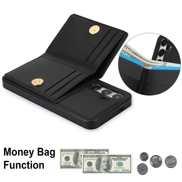 For Samsung Galaxy S24+ 5G RFID Anti-theft Card Ring Holder Phone Case