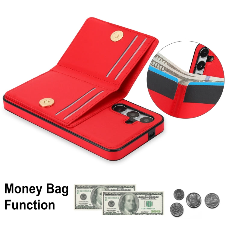 For Samsung Galaxy S24+ 5G RFID Anti-theft Card Ring Holder Phone Case