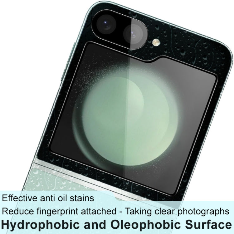 For Samsung Galaxy Z Flip6 1 Sets imak Integrated Lens Film + Glass Rear Screen Sticker Black Version