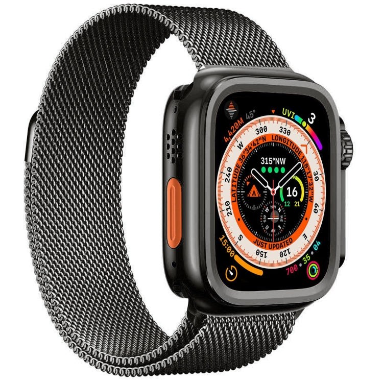 For Apple Watch Series 9 / 8 / 7 45mm Change to Ultra 49mm Titanium Alloy Watch Case