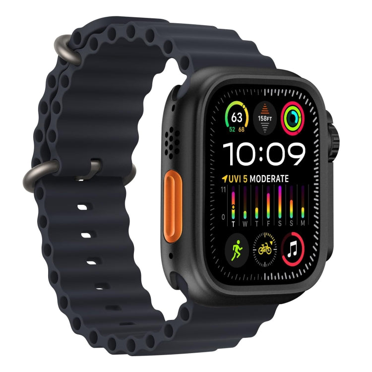 For Apple Watch Series 9 / 8 / 7 45mm Change to Ultra 49mm Titanium Alloy Watch Case