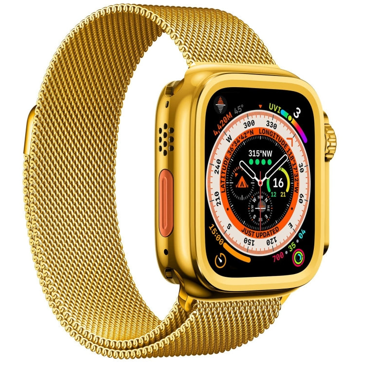 For Apple Watch Series 9 / 8 / 7 45mm Change to Ultra 49mm Titanium Alloy Watch Case