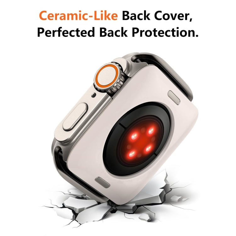 For Apple Watch Series 9 / 8 / 7 45mm Change to Ultra 49mm Titanium Alloy Watch Case