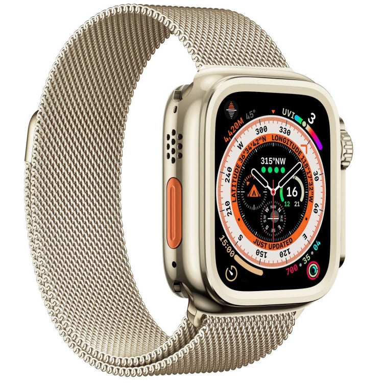 For Apple Watch Series 9 / 8 / 7 45mm Change to Ultra 49mm Titanium Alloy Watch Case