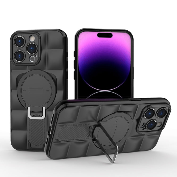 For iPhone 15 Pro Max Airbag TPU + PC Shockproof Phone Case with Holder