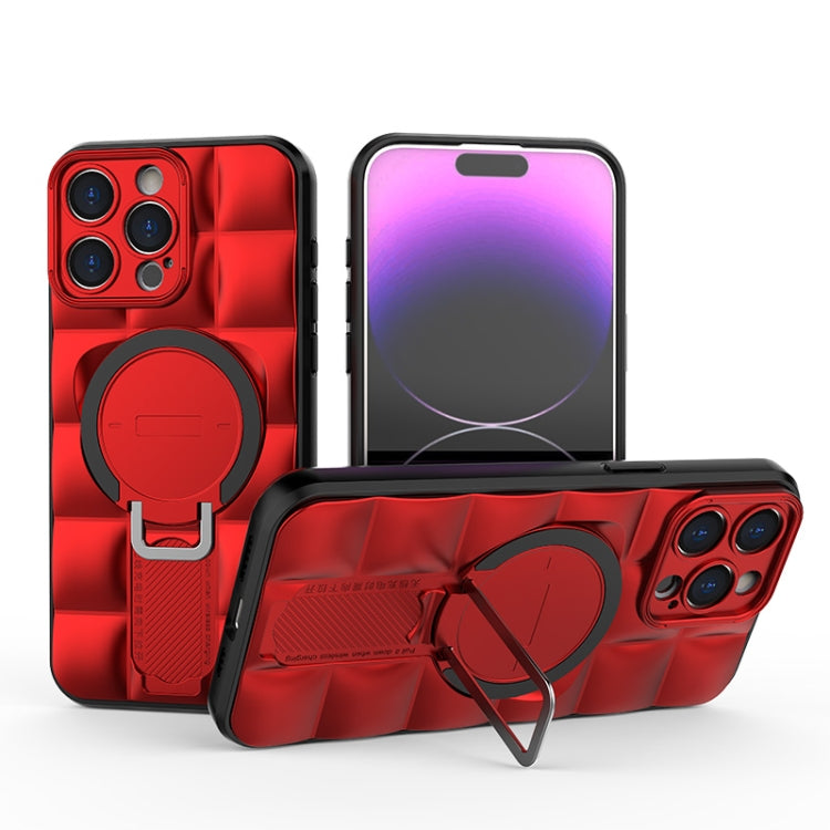 For iPhone 15 Pro Max Airbag TPU + PC Shockproof Phone Case with Holder
