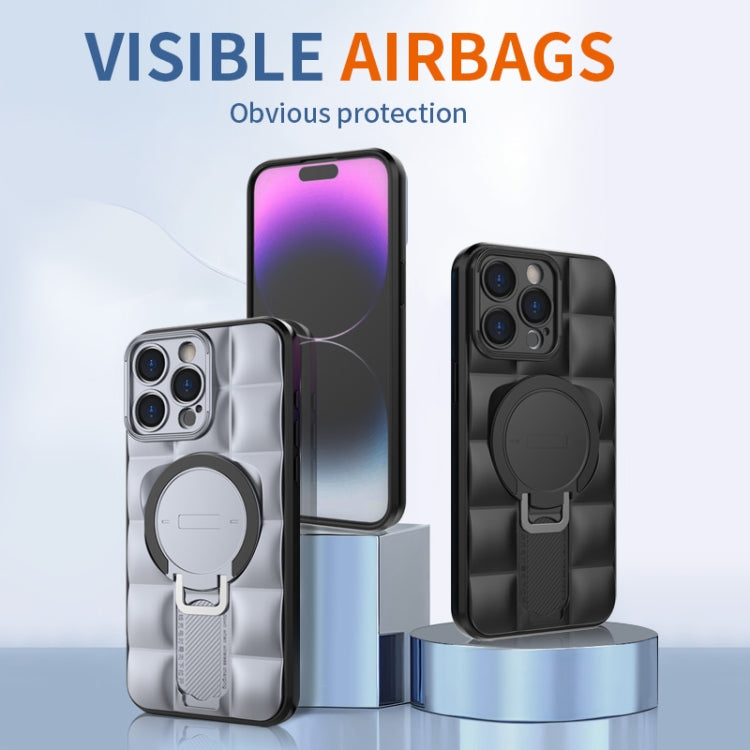 For iPhone 15 Pro Max Airbag TPU + PC Shockproof Phone Case with Holder