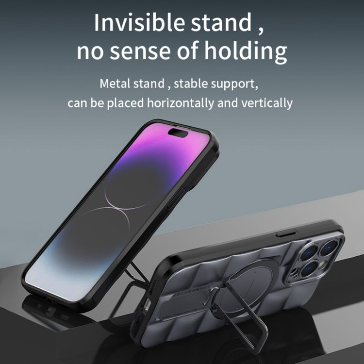 For iPhone 15 Pro Max Airbag TPU + PC Shockproof Phone Case with Holder