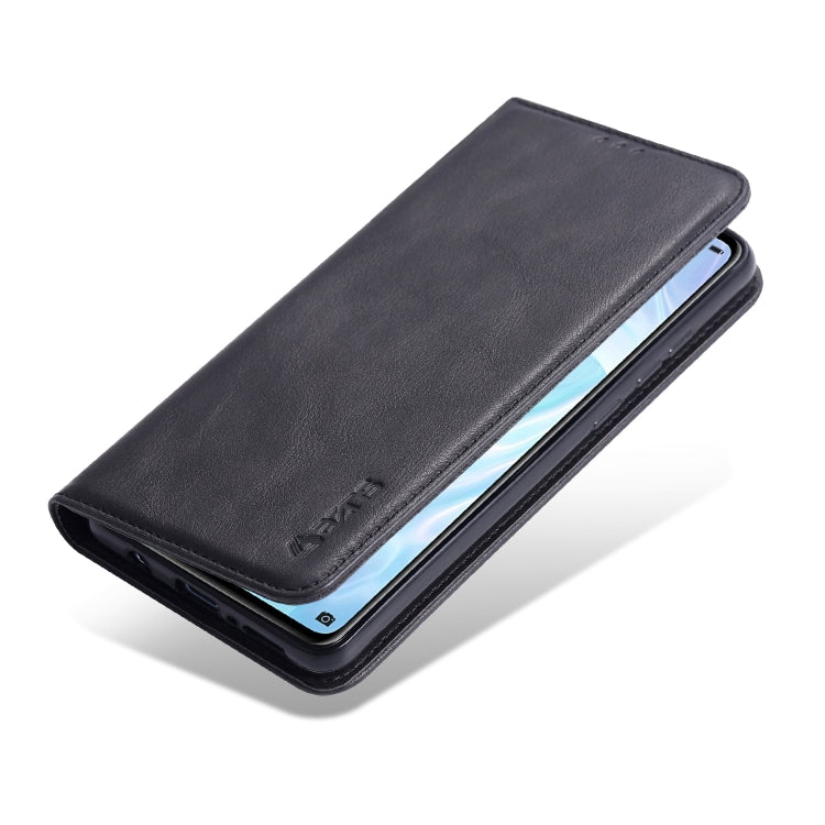 For Samsung Galaxy A71 5G AZNS Retro Texture Magnetic Horizontal Flip PU Leather Case with Holder & Card Slots & Photo Frame