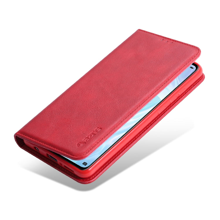 For Samsung Galaxy A71 5G AZNS Retro Texture Magnetic Horizontal Flip PU Leather Case with Holder & Card Slots & Photo Frame