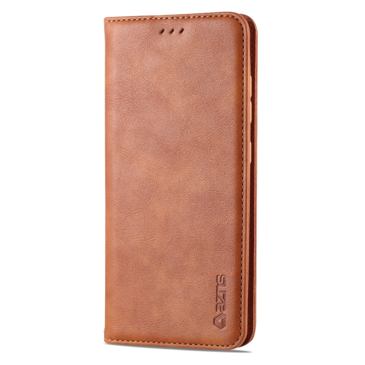 For Samsung Galaxy A31 AZNS Retro Texture Magnetic Horizontal Flip PU Leather Case with Holder & Card Slots & Photo Frame