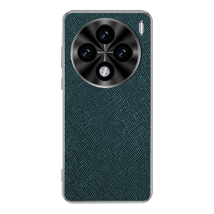 For vivo X100s Silver Edge Cross Texture PU Leather Phone Case