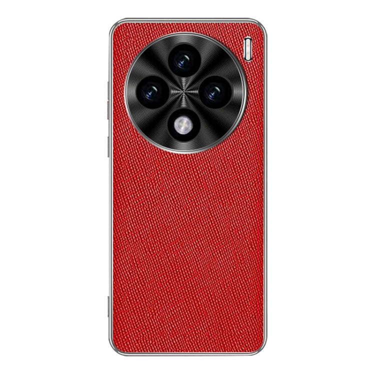 For vivo X100s Silver Edge Cross Texture PU Leather Phone Case