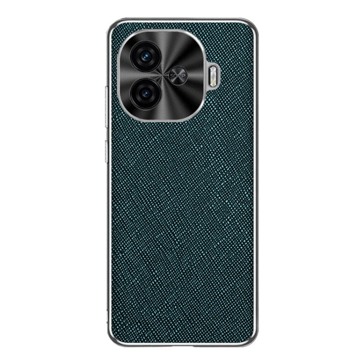 For vivo Y200 GT Silver Edge Cross Texture PU Leather Phone Case