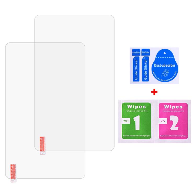 For VASOUN L8K Tablet Kids 8.0 2pcs 9H 0.3mm Explosion-proof Tempered Glass Film